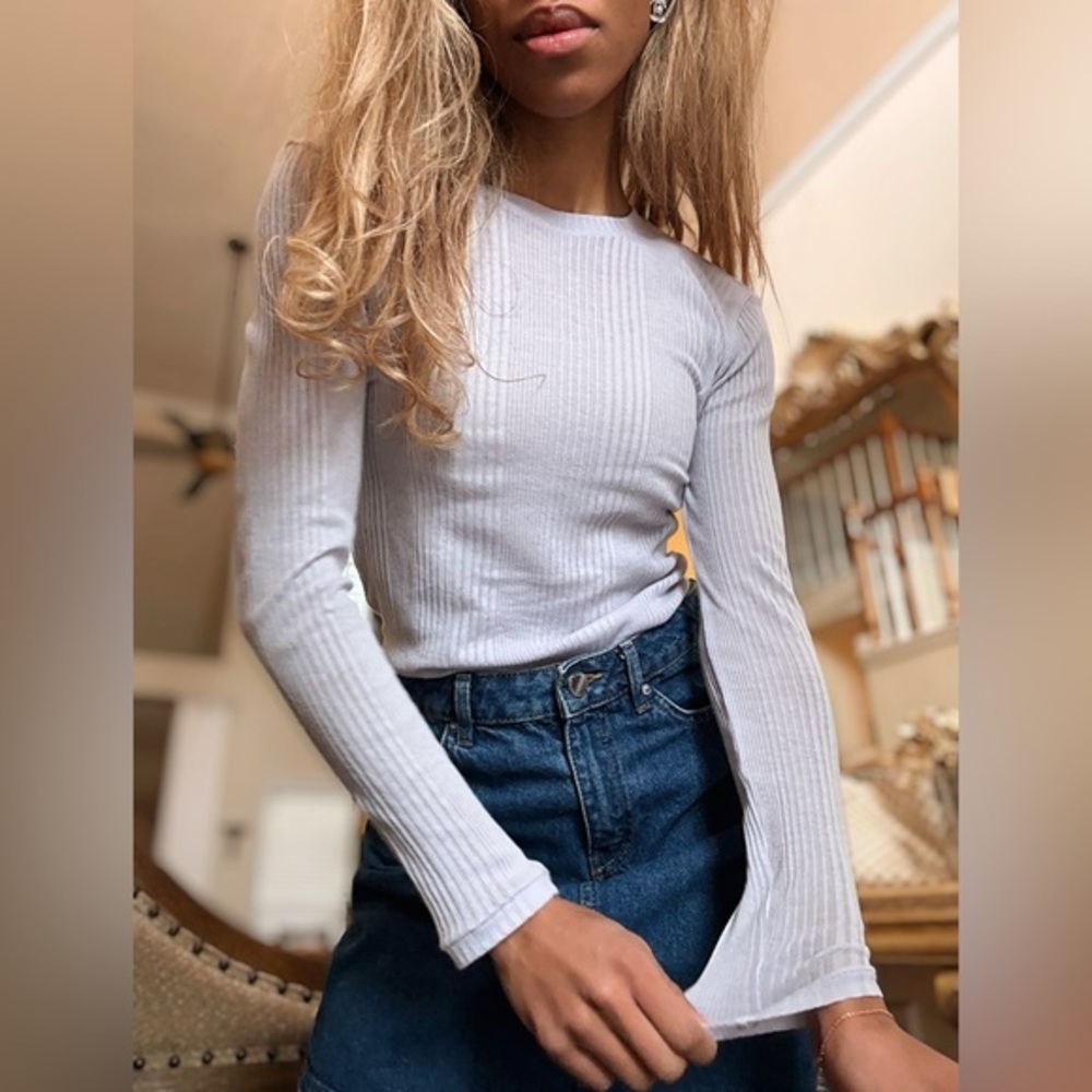 Madewell Ribbed Crew Neck Top